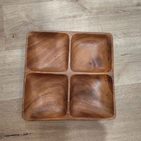 Wooden Quadruple Serving Tray - Picture 2 of 13